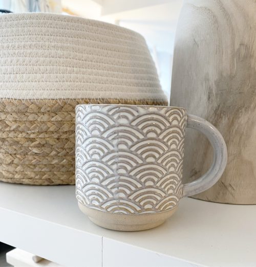 Waves stoneware mug - Image 3