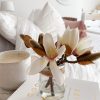 Faux magnolia in glass jar - Image 3