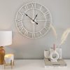 White skeleton wall clock - 2 sizes - Image 5