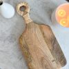 Rattan handled wooden board
