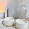 Pair of two tone candle pots - Image 2