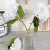 Large stem of faux white hydrangea - Image 2
