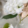 Large stem of faux white hydrangea - Image 3