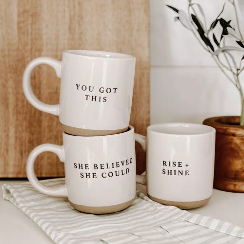 Rise and shine stoneware mug - Image 3