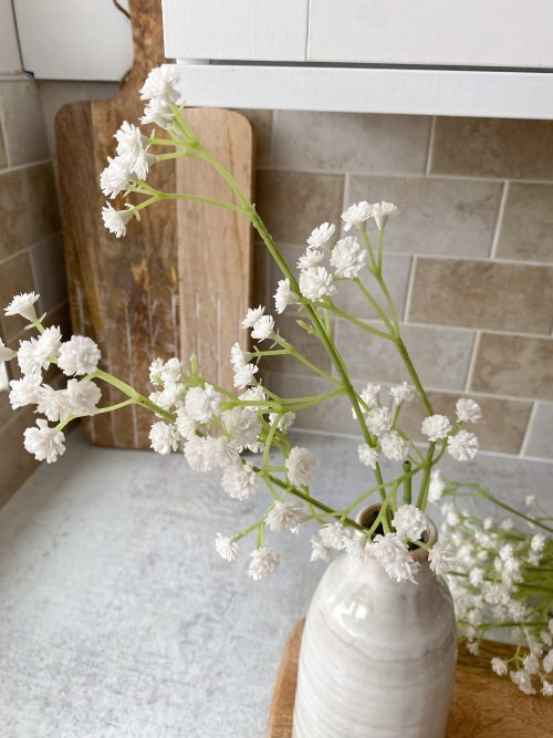 Stem of bushy faux Gypsophila - Image 3