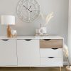 White skeleton wall clock - 2 sizes - Image 2
