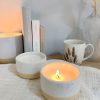 Pair of two tone candle pots - Image 3