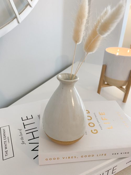 Two tone ceramic bud vase - Image 3