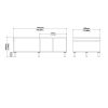 Fika Coffee Table with sliding top - Jackson Hickory Oak & Matt White - Image 6