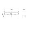 Fika TV unit - Jackson Hickory Oak & Matt White - Image 5
