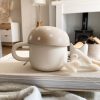 Ceramic lidded mushroom mug - Image 4
