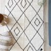 Berber diamond rug with tassels