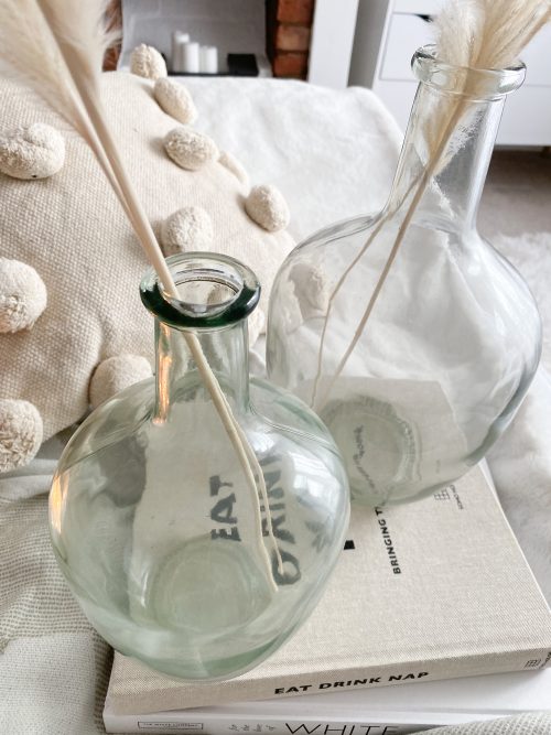 Large glass bottle vase - Image 4