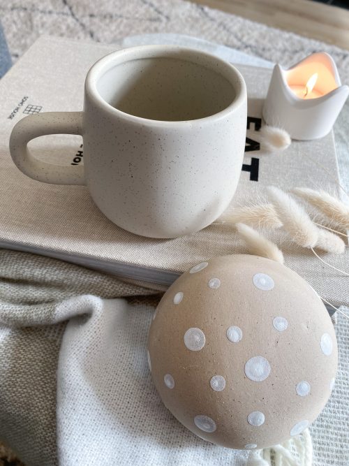 Ceramic lidded mushroom mug - Image 5