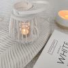 White lantern with handle - Image 2
