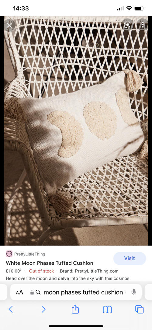Moon phases tassel cushion cover - Image 3