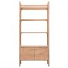 Scandi bookcase with low doors