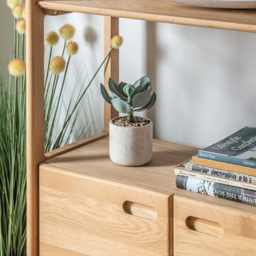 Scandi bookcase with low doors Perfectly Lovely Interiors