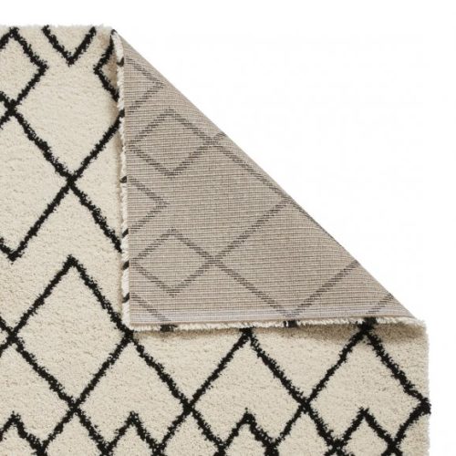 Nomad white & black diamond rug - 2 Sizes - Image 3