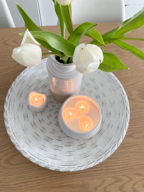Decorative large white tray - Image 3