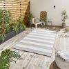 Bude outdoor rug - grey & light beige - 3 sizes