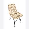 Pair of Rattan dining chairs