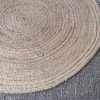 Natural 1.2m round rug - Image 4