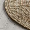 Natural 1.2m round rug - Image 2