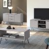Helsinki grey narrow chest - 4 drawers - Image 4