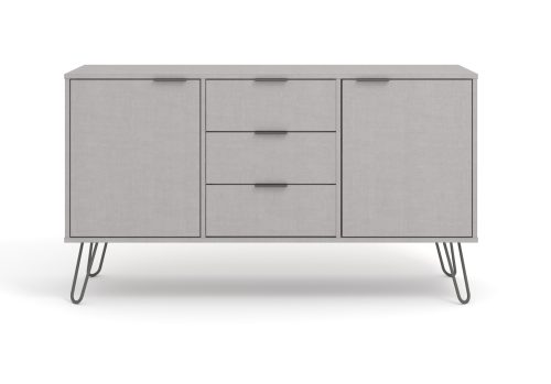 Helsinki grey large sideboard - 2 doors & 3 drawers - Image 4