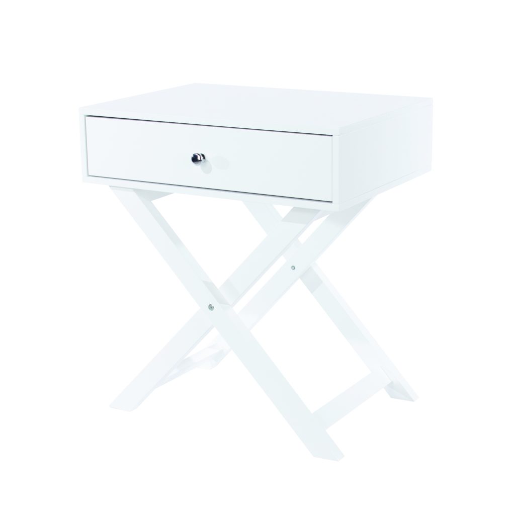 Cross leg Bedside table 3 Colour options