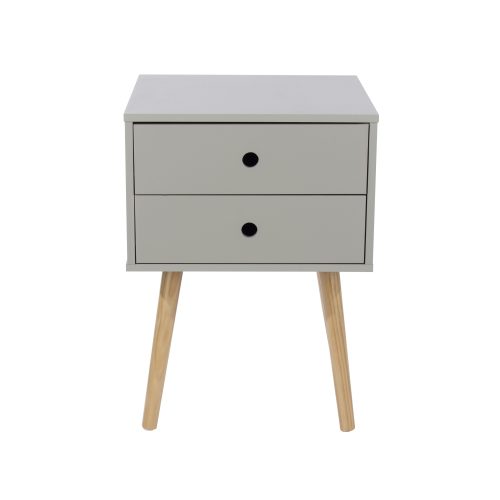 Norway Bedside table - Wooden legs - 3 Colour options - Image 6