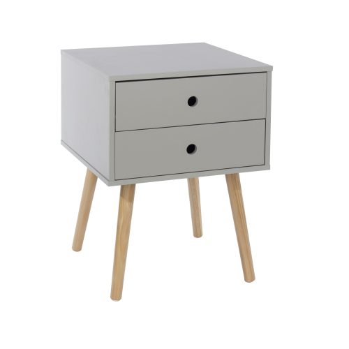Norway Bedside table - Wooden legs - 3 Colour options - Image 5