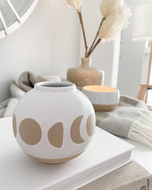 Small moon phase vase