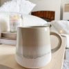 Oatmeal tonal stoneware mug
