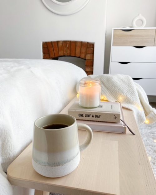 Oatmeal tonal stoneware mug - Image 3