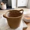 Woven basket with handles - Image 2