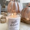 'Hello Autumn' candle jar