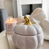 Pumpkin storage jar with gold decoration - Image 4