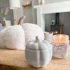 Small lidded pumpkin jar