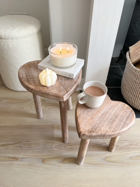 Heart on sale side table