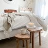 Pair of wooden heart tables/stools - Image 2