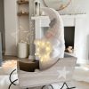 Stunning grey wooden sleigh with star - 2 sizes - Image 2