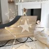 Stunning grey wooden sleigh with star - 2 sizes - Image 9