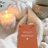 Hello pumpkin hanging plaque - Image 2