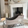 Stunning grey wooden sleigh with star - 2 sizes - Image 6