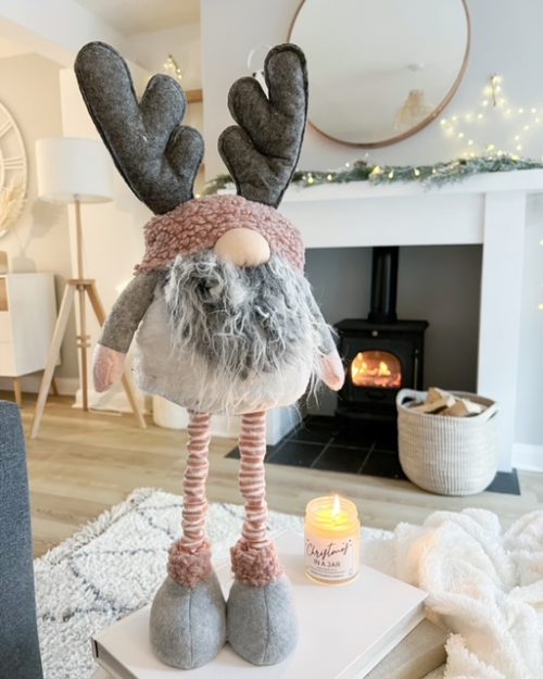 Adjustable leg tall reindeer gonk