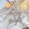 Merry and Bright hanging star