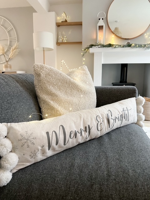 Long christmas pillow on sale