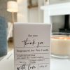 Soy wax boxed 'Thank you' candle - Image 3